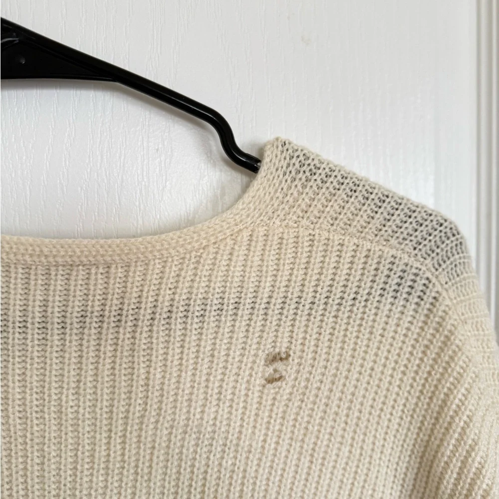 Jenni Kayne Oversized Cabin Sweater Ivory (Small Hole)